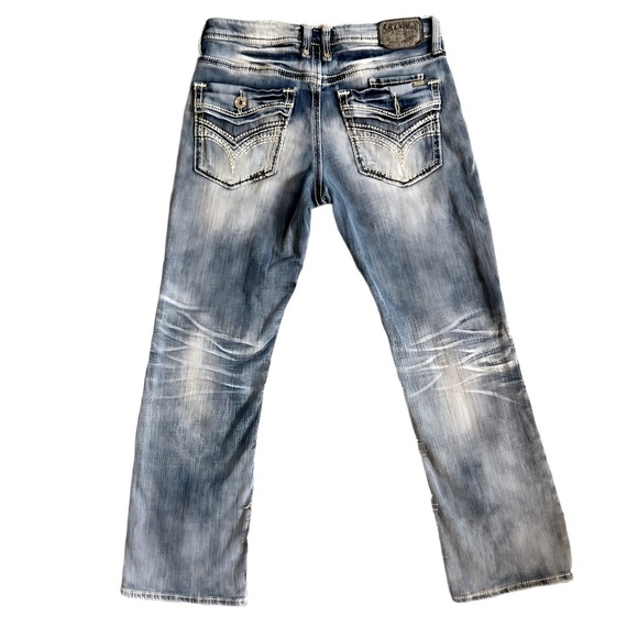 Salvage by Buckle Mayhem Bootcut Performance Stretch Fabric Jeans Men’s 34 - Picture 3 of 11